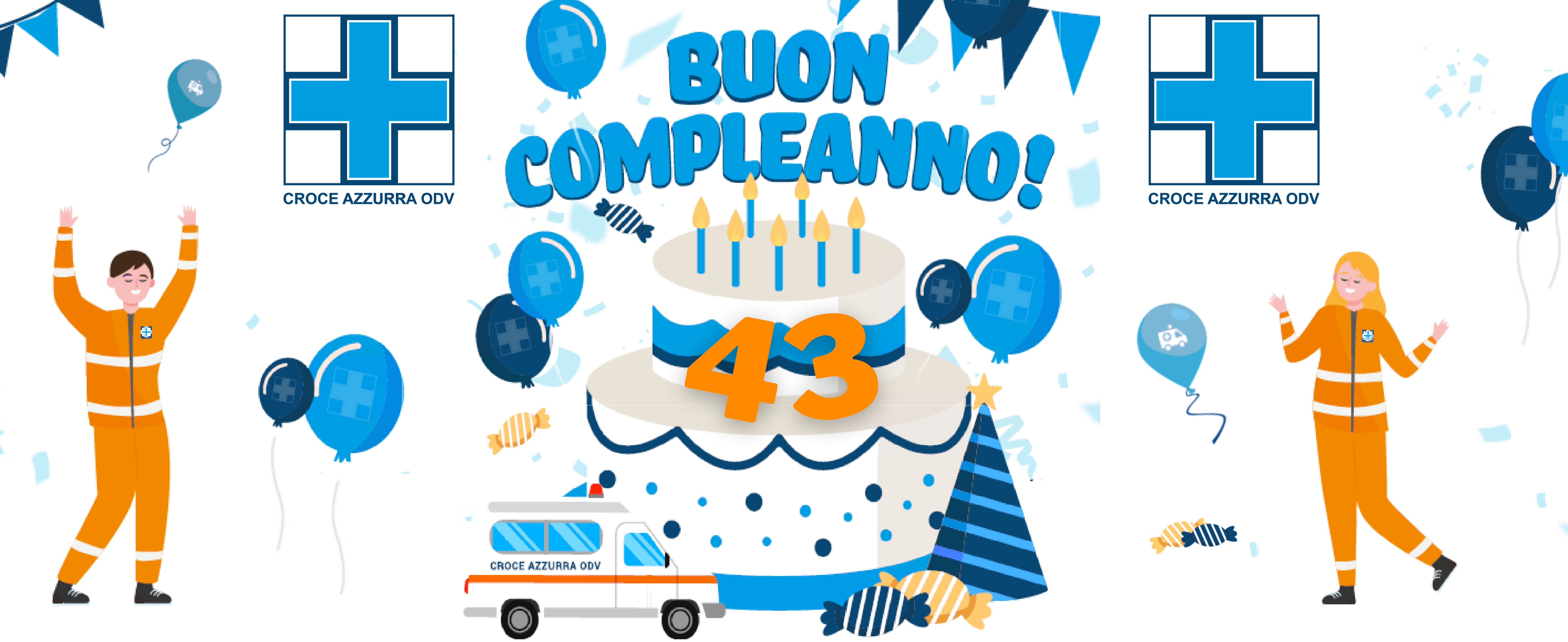 BUON COMPLEANNO A CROCE AZZURRA ODV!